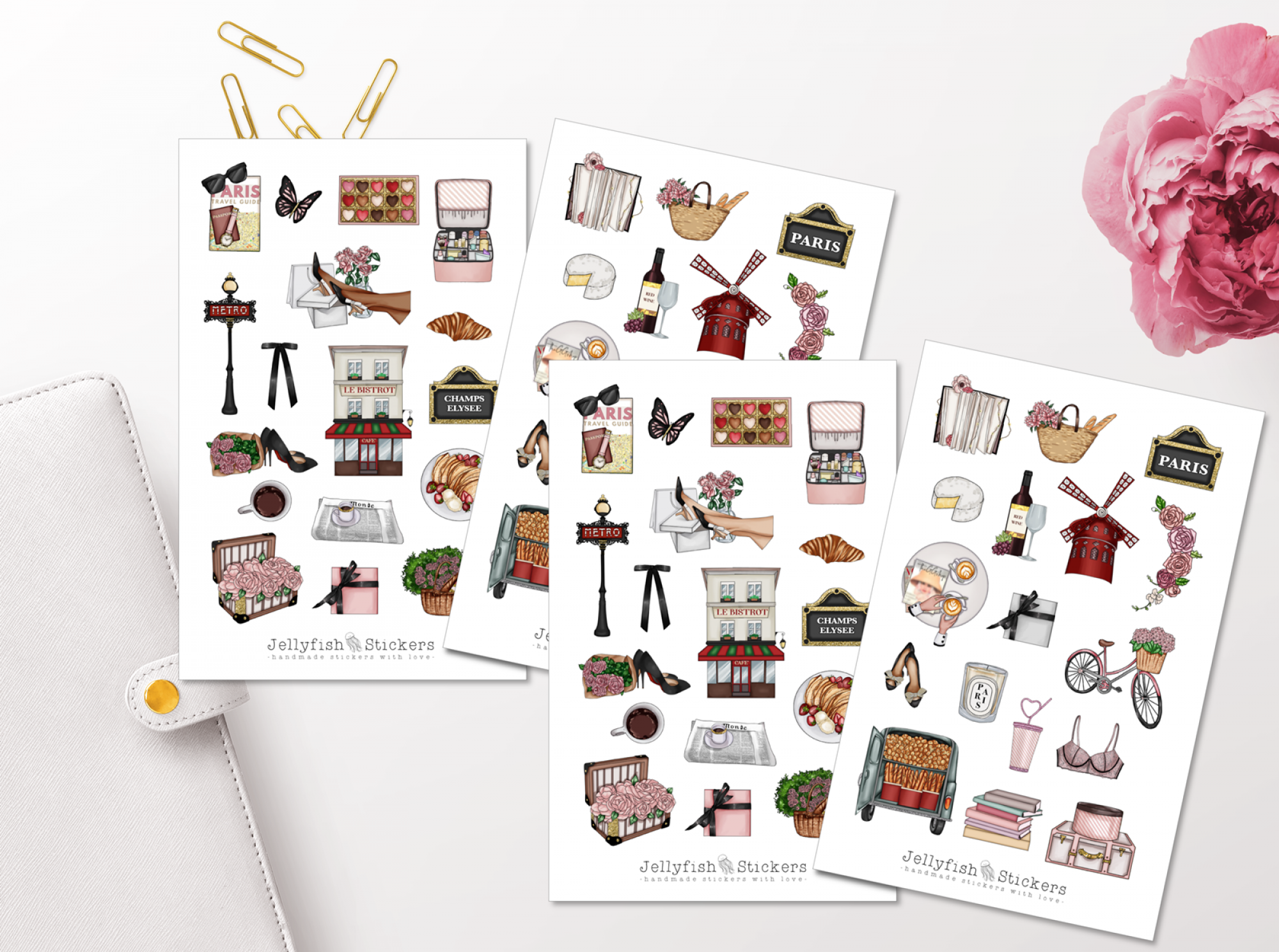 Girls Paris Sticker Set